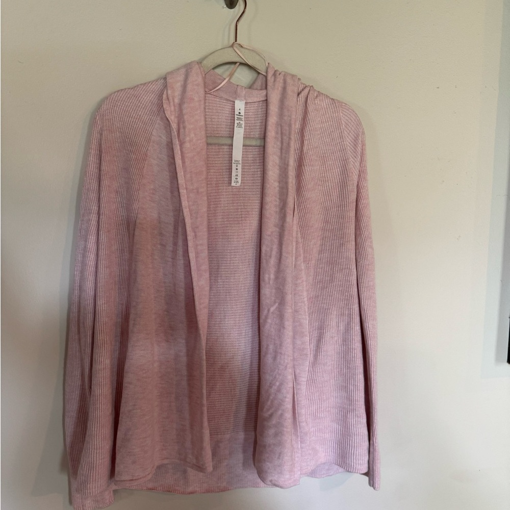 Lululemon Sundown sweater wrap Heathered ballet slipper